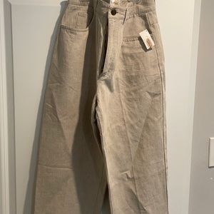 Cream colored loose fitting work pants!